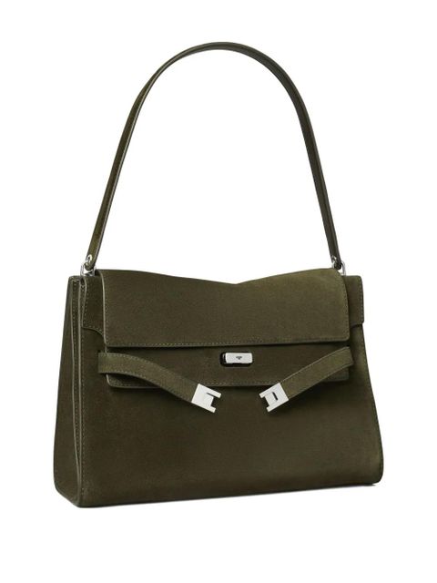Tory Burch large Lee Radziwill suede shoulder bag - Green