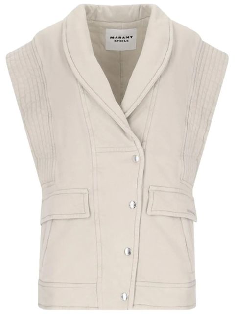 ISABEL MARANT Naelle gilet - Neutrals