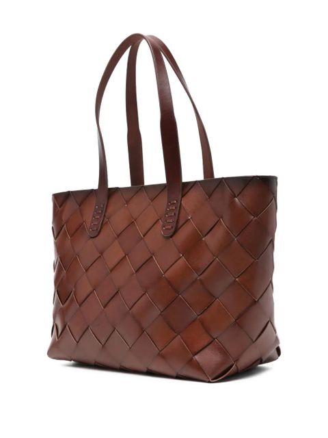 DRAGON DIFFUSION woven-design tote bag - Brown - zdjęcie produktu nr 2