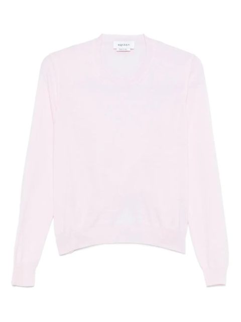 Alexander McQueen long-sleeve crew-neck top - Pink - zdjęcie produktu nr 1