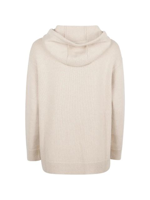 Max Mara chest-pocket hooded sweater - Neutrals - zdjęcie produktu nr 2