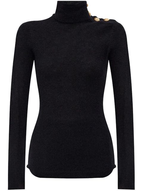 Balmain ribbed-knit jumper - Black - zdjęcie produktu nr 1