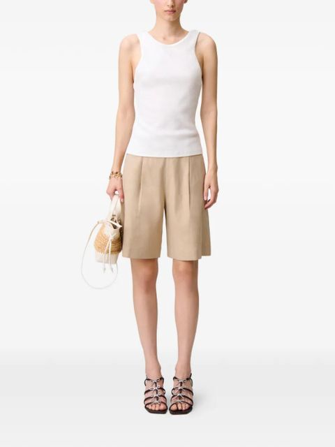 Claudie Pierlot belt-loops pleated shorts - Neutrals - zdjęcie produktu nr 2