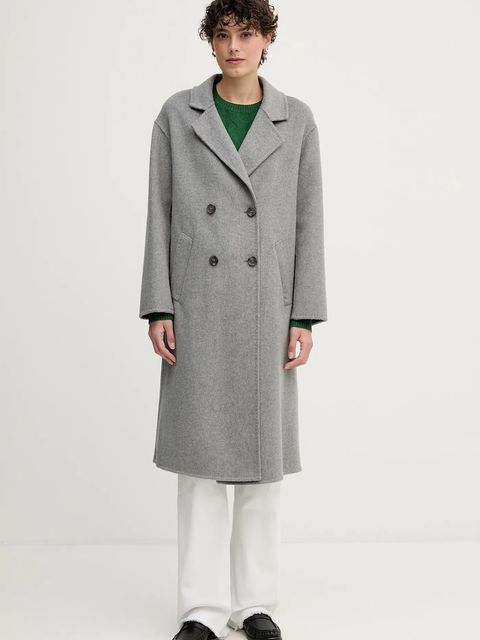 Gaudi płaszcz z dodatkiem wełny kolor szary 521FD35010 - zdjęcie produktu nr 1