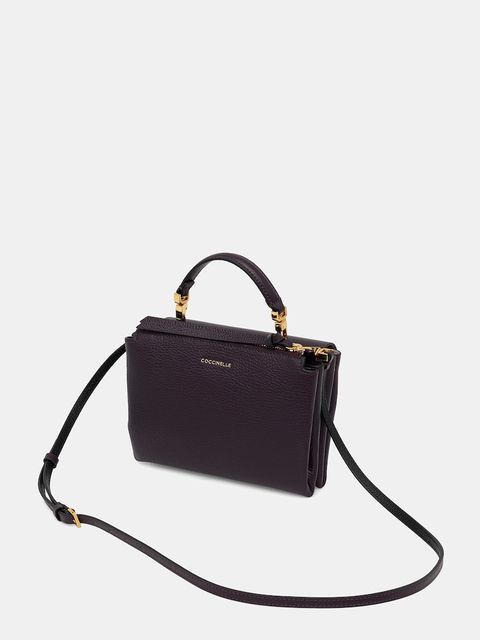 Coccinelle torebka skórzana kolor fioletowy E1 MD5 55 B7 01