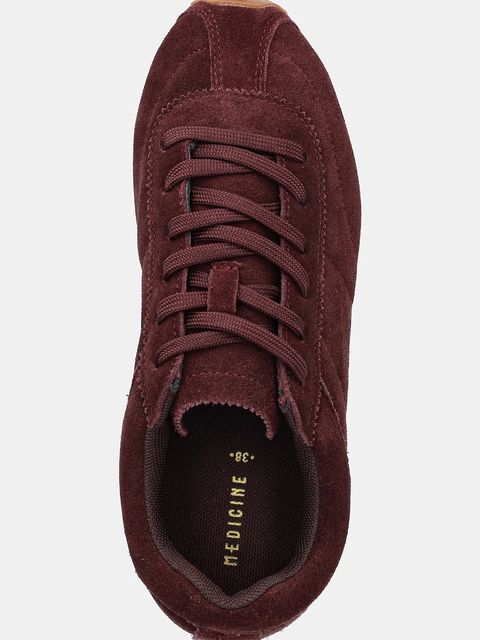 Medicine sneakersy kolor bordowy