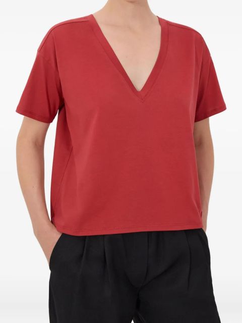 LouLou de Saison Faaa Lds V-neck T-shirt - Red
