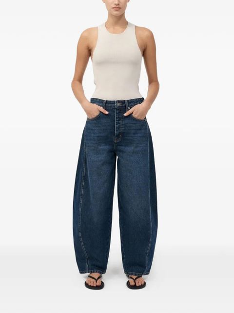 St. Agni ribbed racer-back top - Neutrals