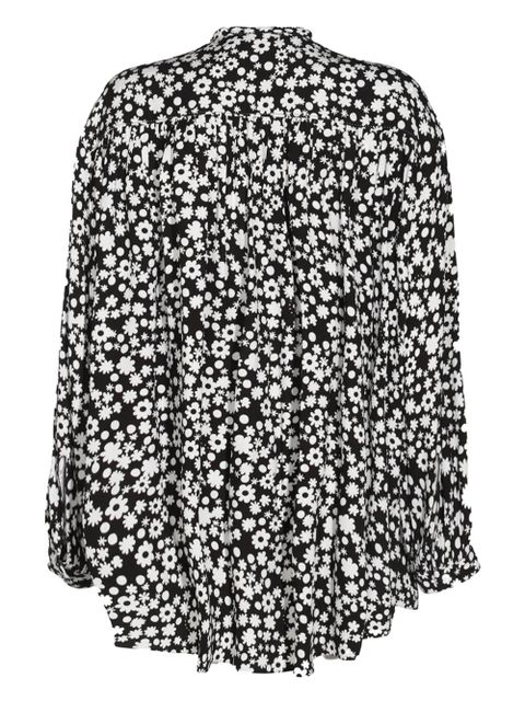 Marni floral-print blouse - Black