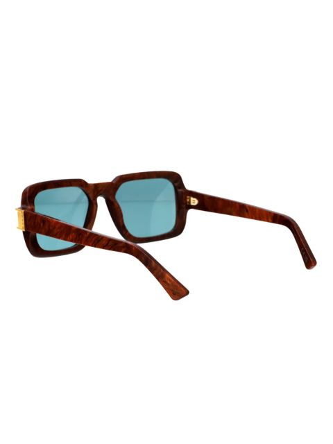 Marni Eyewear logo-engraved sunglasses - Brown