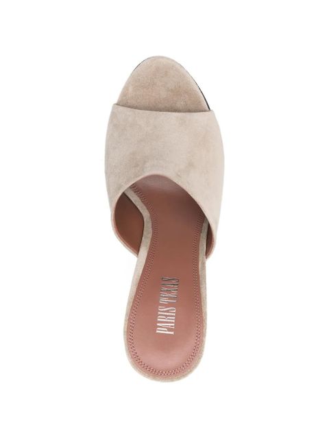 Paris Texas suede mules - Neutrals