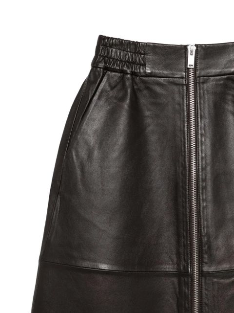 Ba&Sh Pona zip-fastening midi skirt - Brown