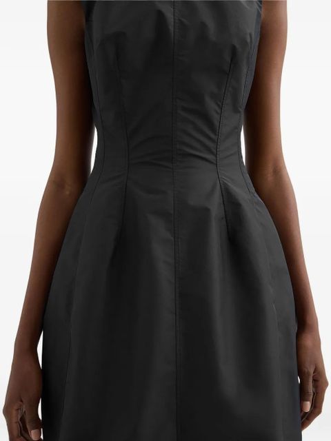 Jil Sander technical faille midi dress - Black