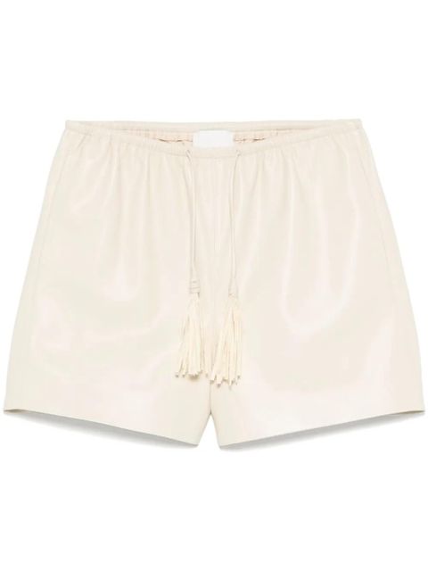 Nanushka faux-leather shorts - Neutrals - zdjęcie produktu nr 1