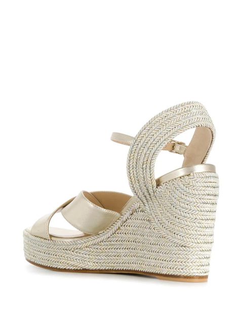 Jimmy Choo Dellena 100mm espadrilles - Gold