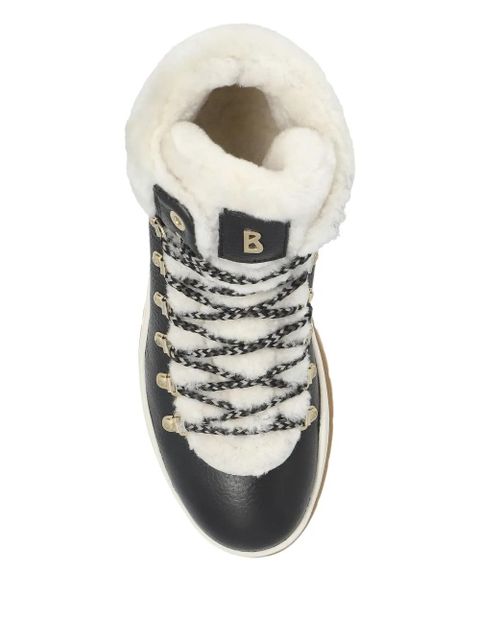 BOGNER Arosa lace-up shearling trainers - Black