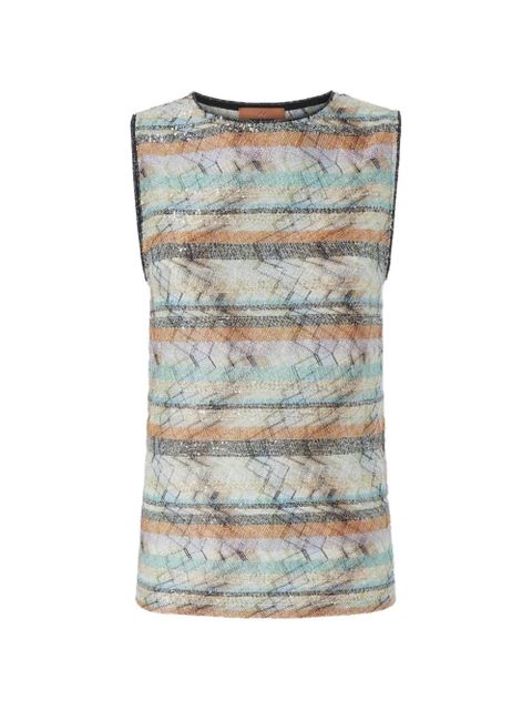 Missoni striped top - Neutrals - zdjęcie produktu nr 1