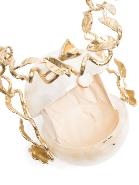 Cult Gaia baroque pearl-design clutch bag - Neutrals