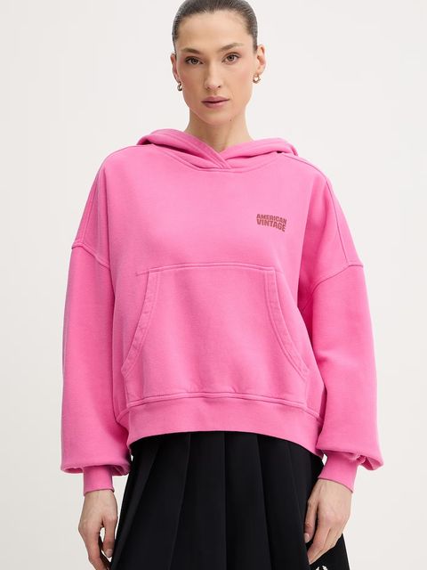 American Vintage bluza z kapturem damska bawełniana - zdjęcie produktu nr 2