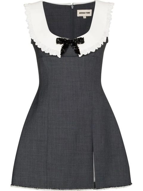 SHUSHU/TONG bow-detail sleeveless dress - Grey - zdjęcie produktu nr 1