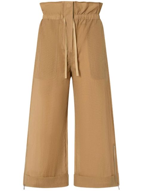 PINKO ruffled-waist trousers - Brown - zdjęcie produktu nr 1
