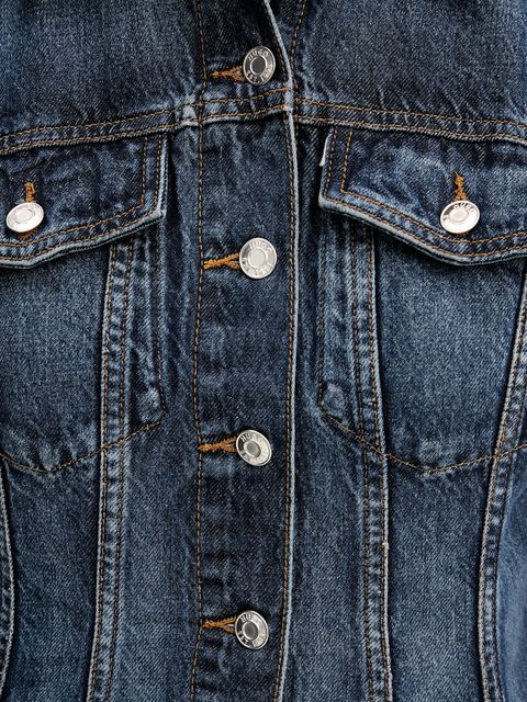 HUGO kurtka jeansowa kolor niebieski przejściowa 50542143