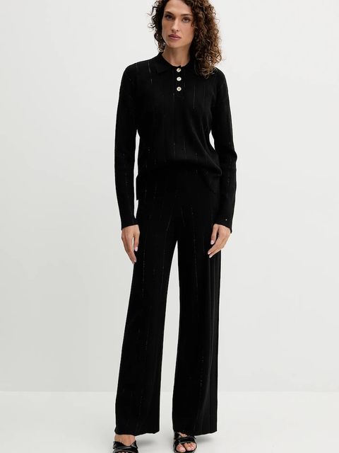 Fracomina sweter damski kolor czarny lekki FS25WT7019K50401 - zdjęcie produktu nr 2