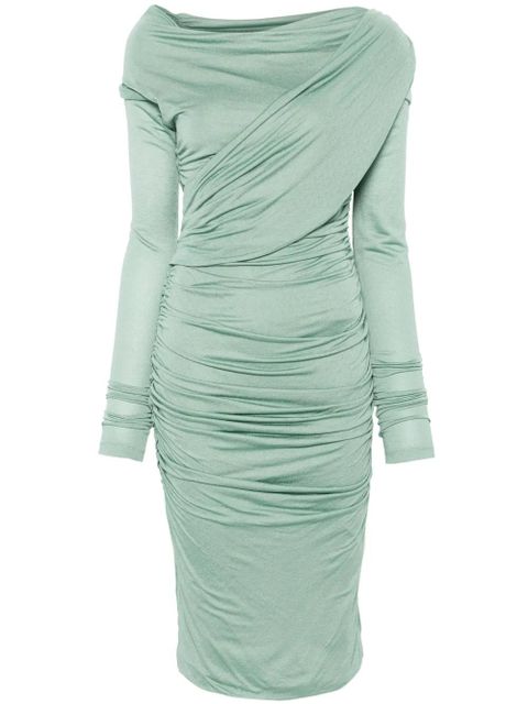 Blumarine draped midi dress - Green - zdjęcie produktu nr 1