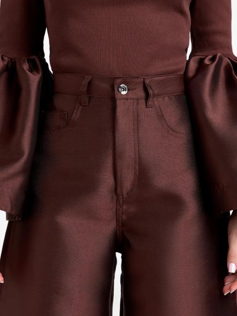 Marques'Almeida belt-loops wide-leg trousers - Brown