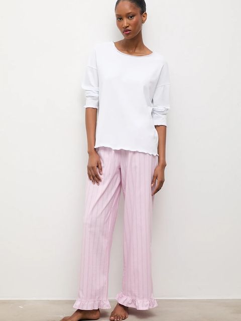 Answear.LAB piżama damska kolor różowy