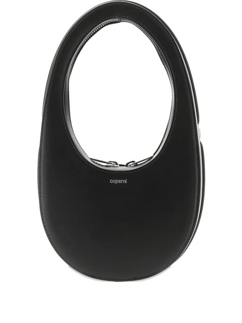 Coperni mini Swipe oval-frame leather tote bag - Black - zdjęcie produktu nr 1