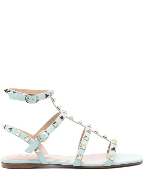 Valentino Garavani Rockstud flat sandals - Blue - zdjęcie produktu nr 1