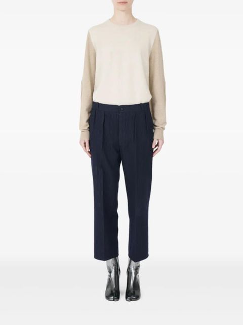 Maison Margiela pleated pinstripe pants - Black - zdjęcie produktu nr 2