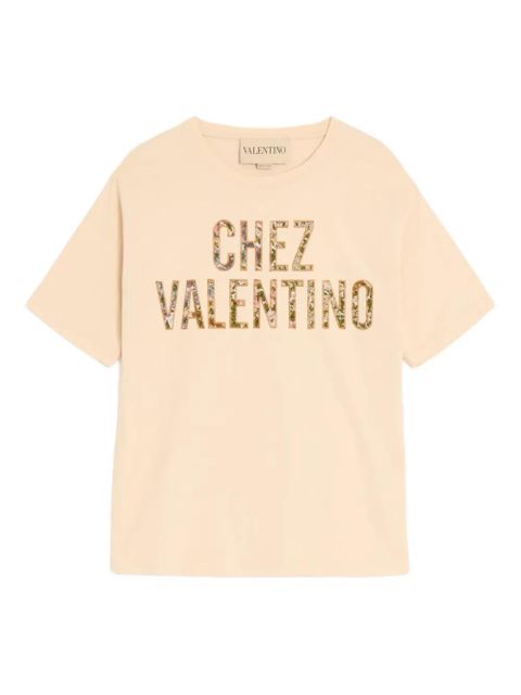 Valentino Garavani floral-print T-shirt - Neutrals - zdjęcie produktu nr 1