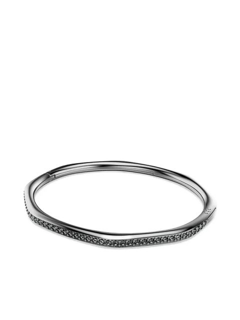 Swarovski Dextera faceted crystal-embellished bangle - Grey