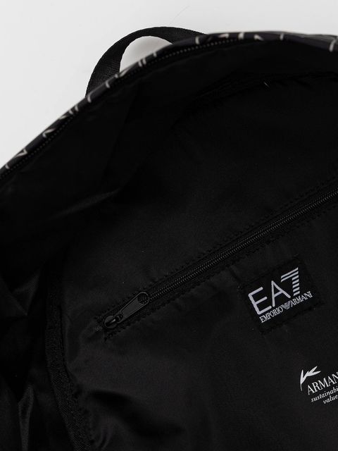 EA7 Emporio Armani plecak kolor czarny duży wzorzysty AF10465.7X000001