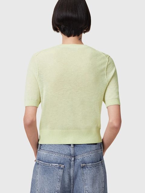 AllSaints t-shirt wełniana ELSIE