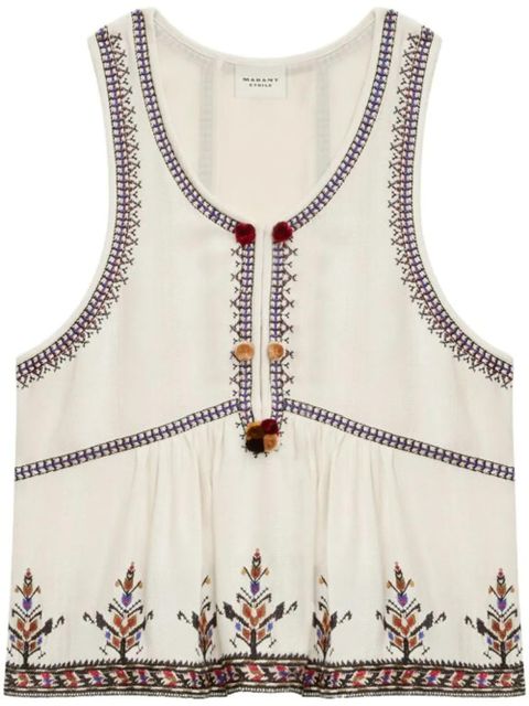 MARANT ÉTOILE Kourtney top - White - zdjęcie produktu nr 1