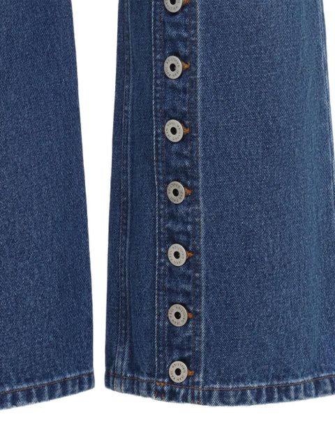 Jean Paul Gaultier button-detail jeans - Blue - zdjęcie produktu nr 2