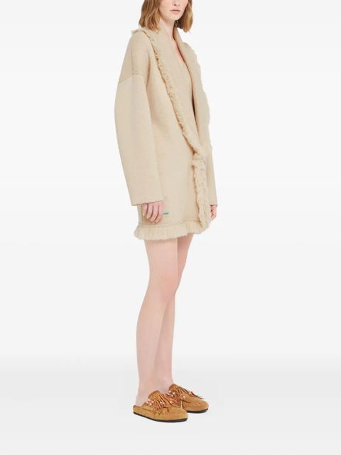 Alanui fringed finest coat - Neutrals