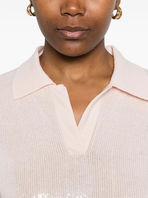 TWINSET sequin collared shirt - Pink