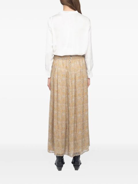 Zadig&Voltaire Jady paisley-print maxi skirt - Neutrals