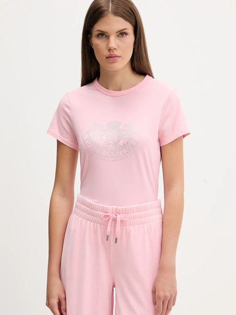 Juicy Couture t-shirt damski kolor różowy JCGTK225015 - zdjęcie produktu nr 1