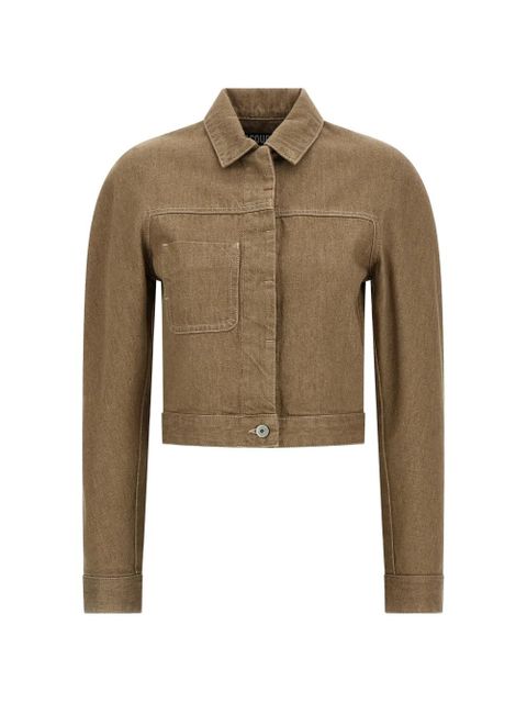 Jacquemus The Ovalo cargo cotton jacket - Neutrals - zdjęcie produktu nr 1