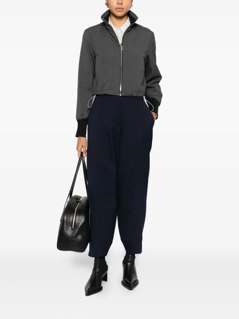 PINKO button-fastening panelled trousers - Blue - zdjęcie produktu nr 2
