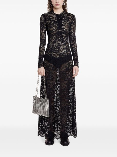 Rabanne lace maxi dress - Black - zdjęcie produktu nr 2