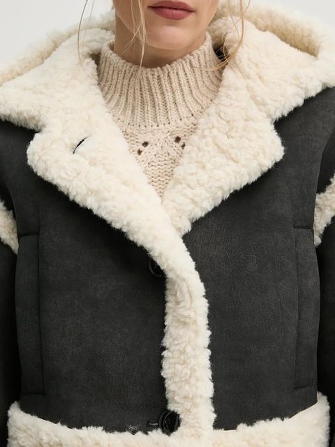 Stand Studio kurtka London Jacket damska kolor czarny przejściowa oversize 66341-9142