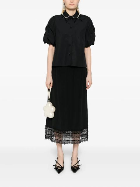 Simone Rocha cotton shirt - Black