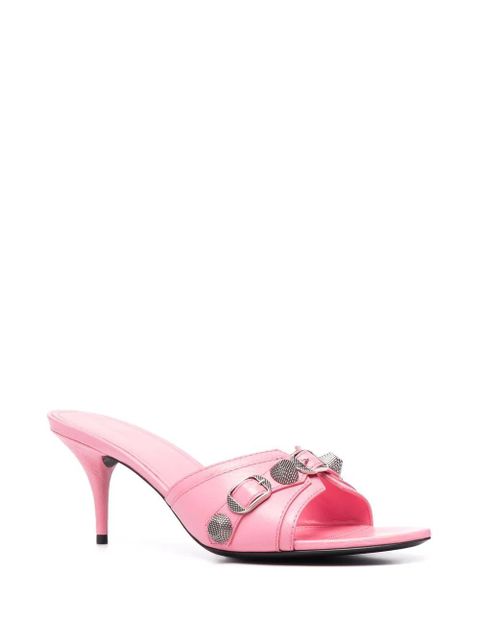 Balenciaga open-toe leather sandals - Pink - zdjęcie produktu nr 2