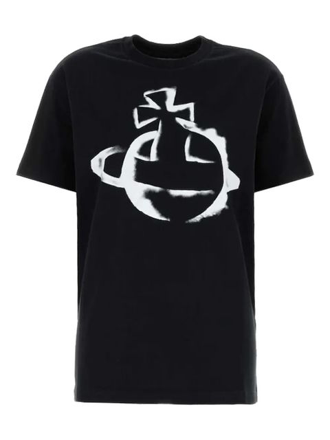 Vivienne Westwood logo cotton T-shirt - Black - zdjęcie produktu nr 1